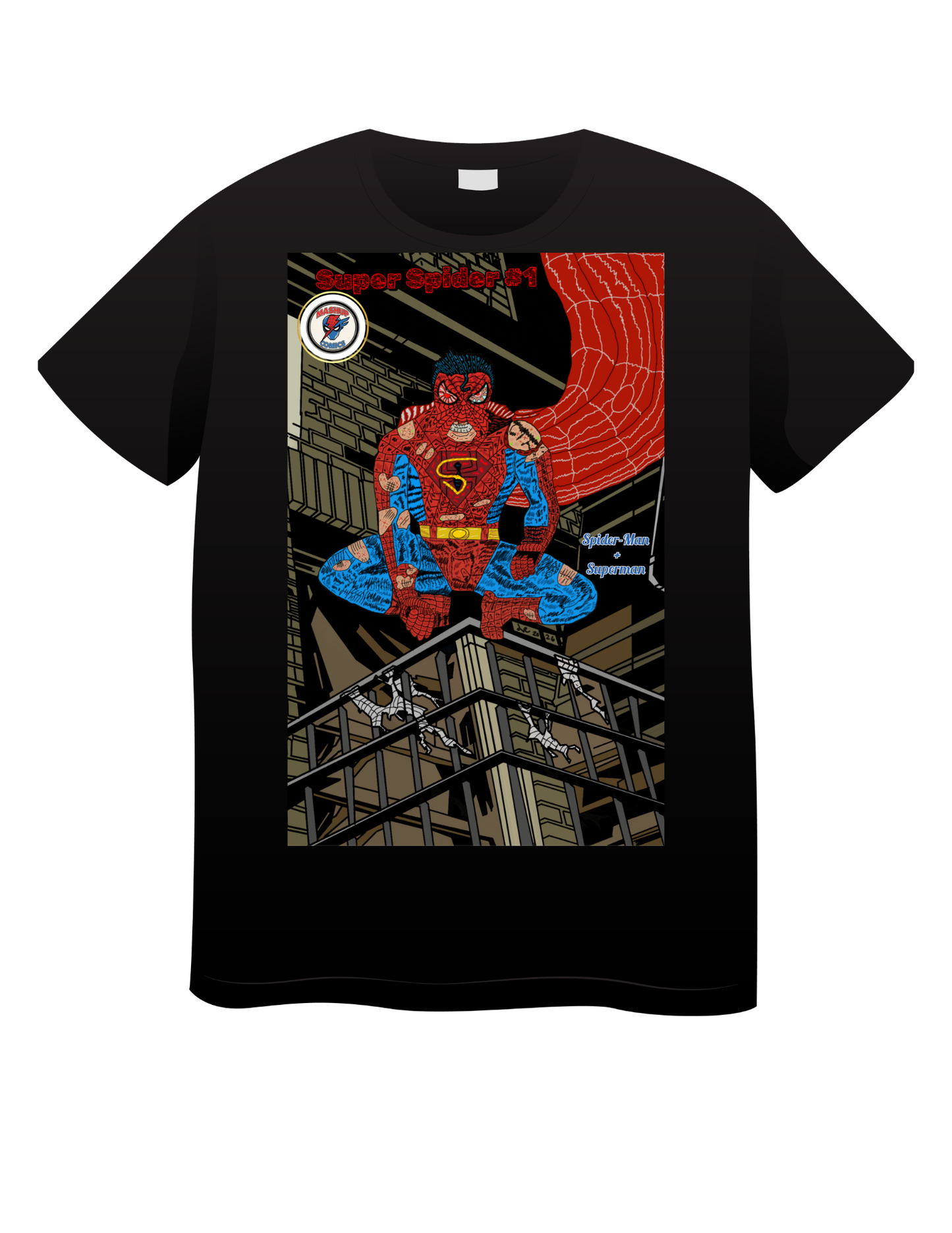 Super Spider ( Superman + Spider-Man) T shirts