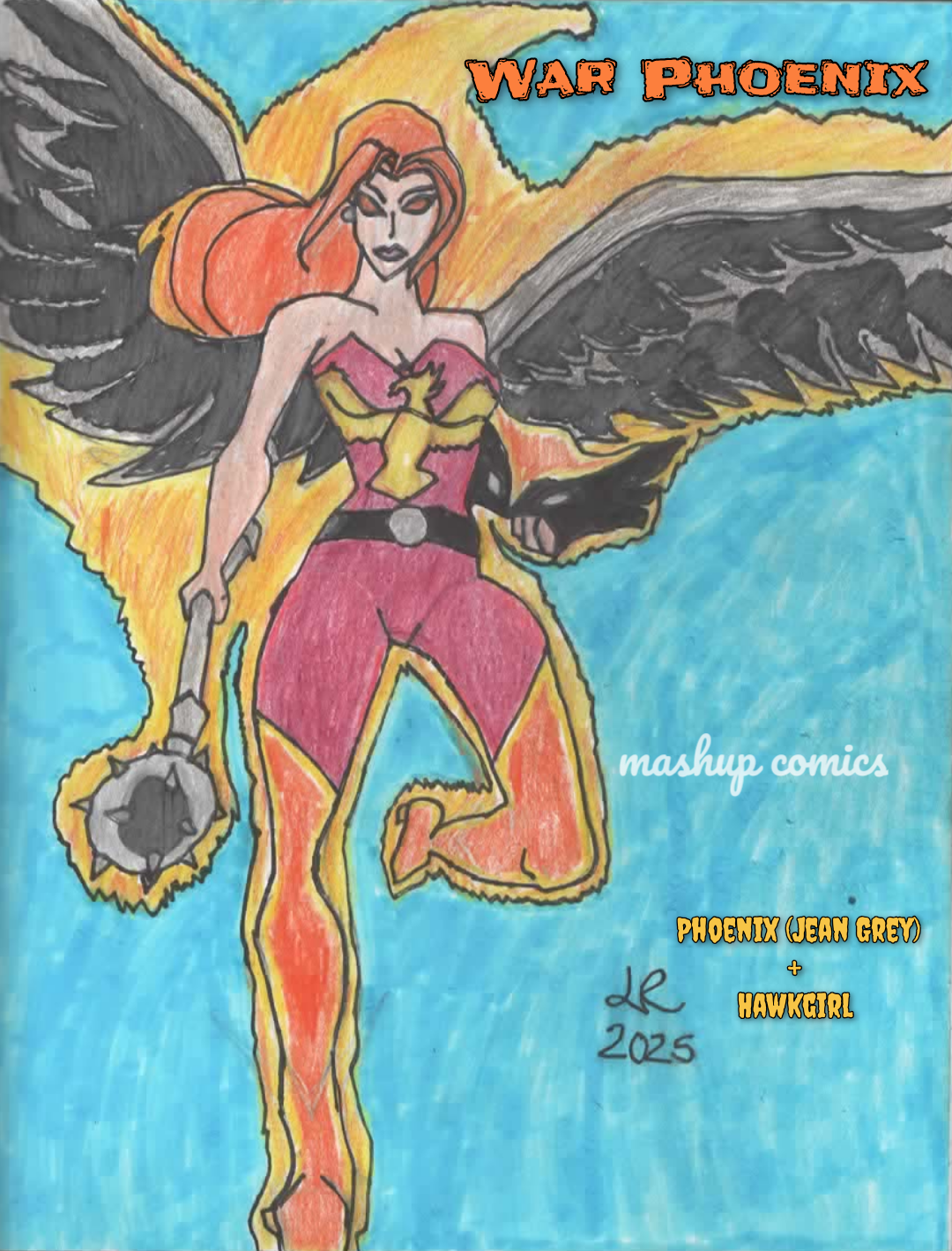 War Phoenix (Phoenix Jean Grey + Hawkgirl Shayera Hol)