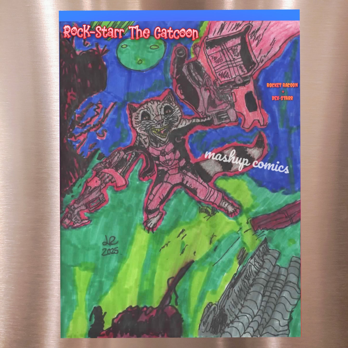 Rock-Starr The Catcoon (Rocket Racoon + Dex-Starr)