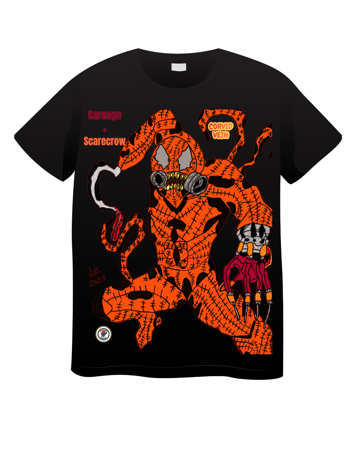 Corvid Vein 2.0 (Carnage + Scarecrow) T shirts