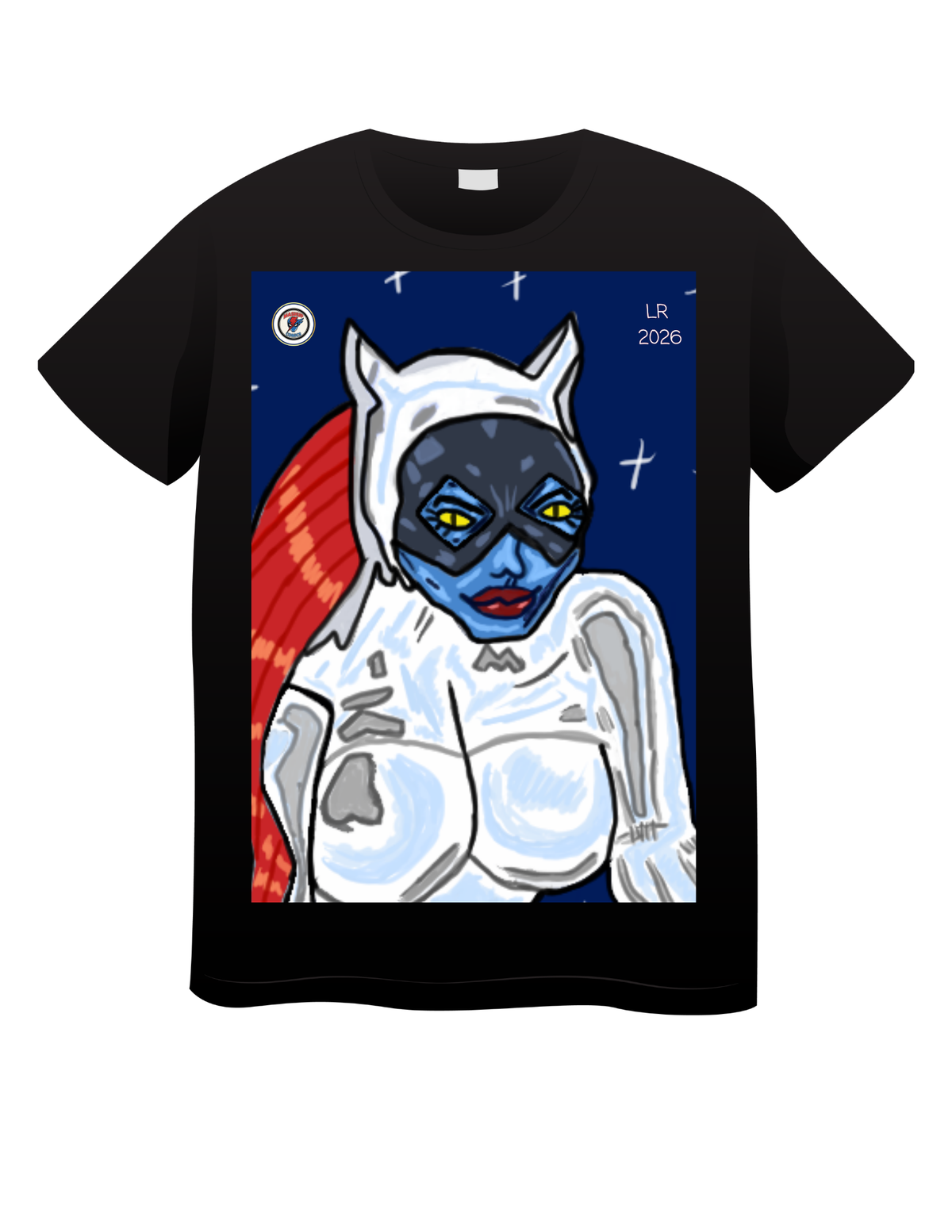 Copy Kat (Mystique + Catwoman) T shirts