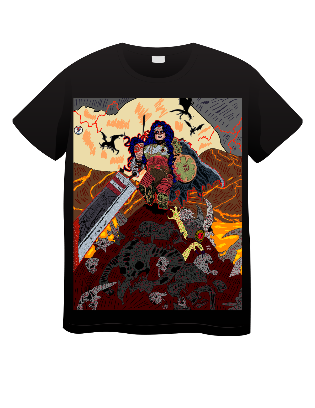 Absolute Wonder Woman + Doom Slayer (Doom) T shirts
