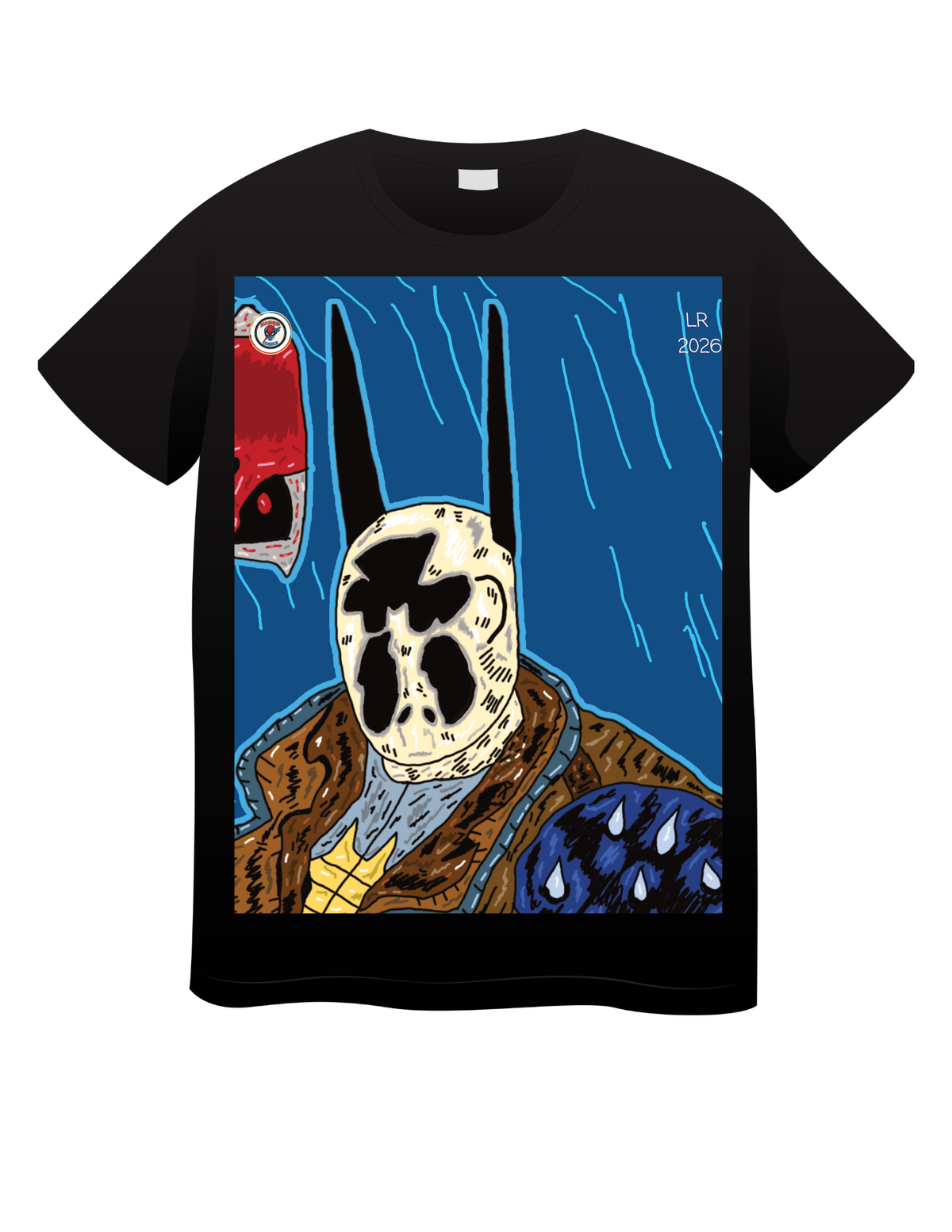 Inkblot Knight (Rorschach + Absolute Batman) T shirts