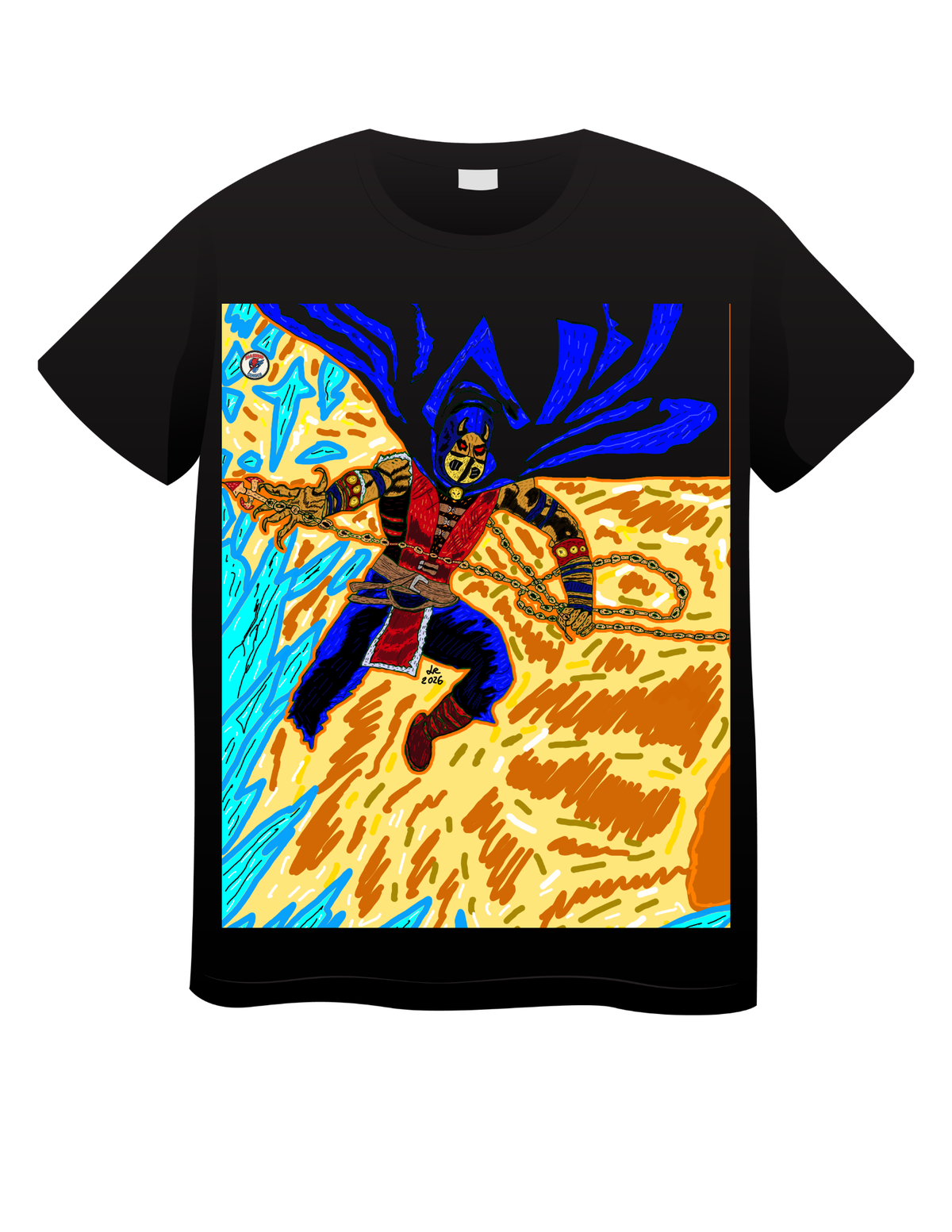 Etrigan The Demon + Scorpion (Mortal Kombat) Masked Version T shirts
