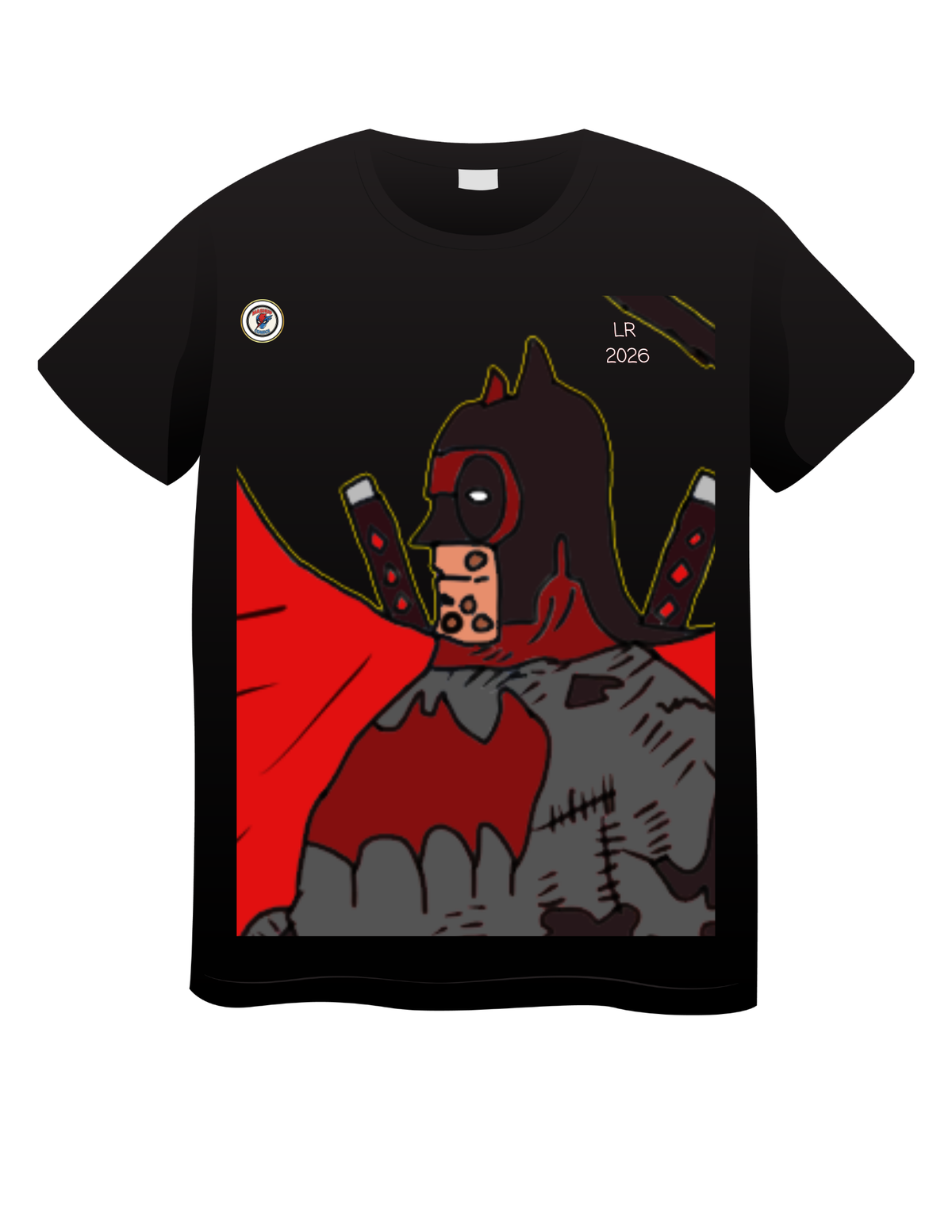 Bat-Pool (Deadpool + Batman) T shirts