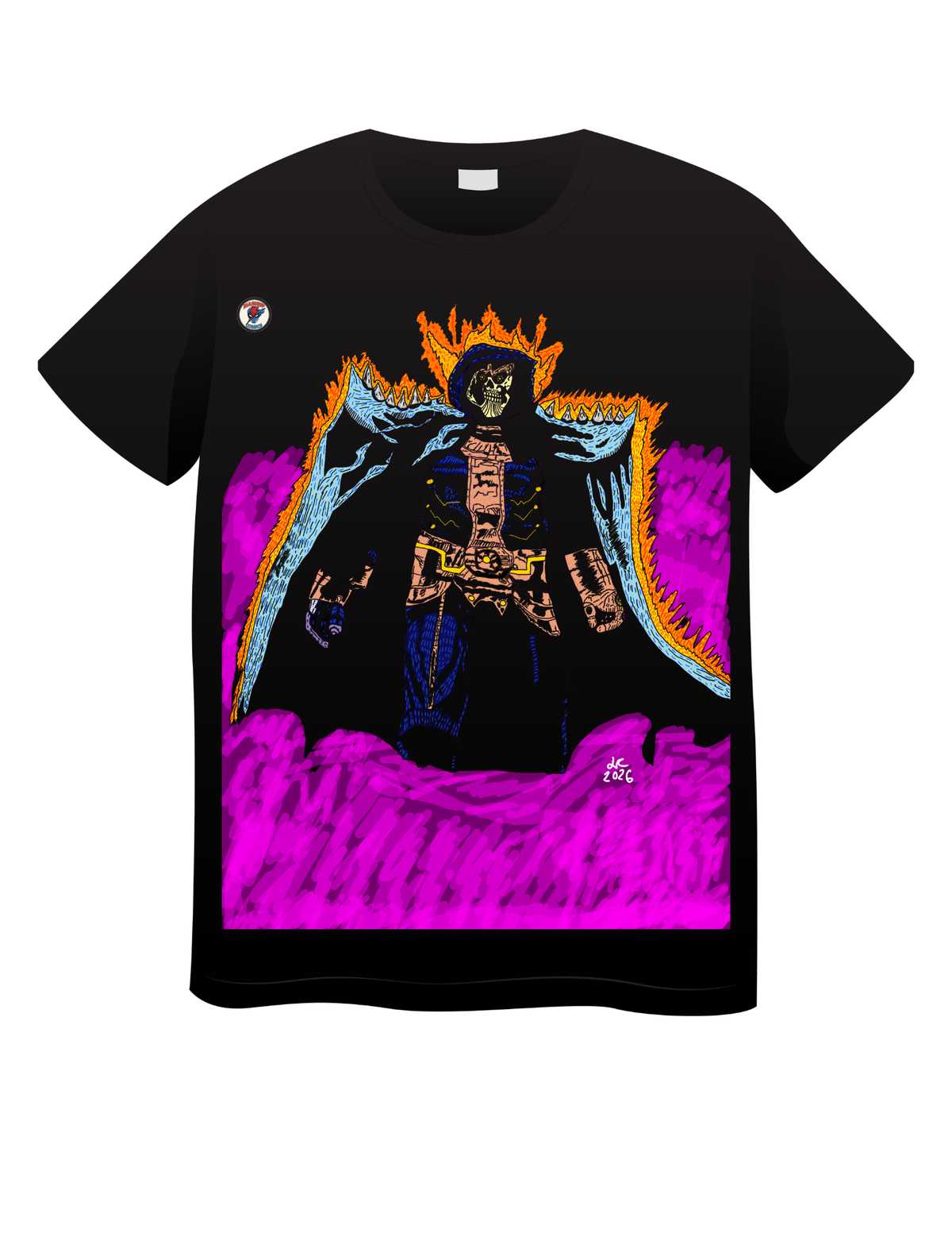 Ghost Rider + Thanos T shirts