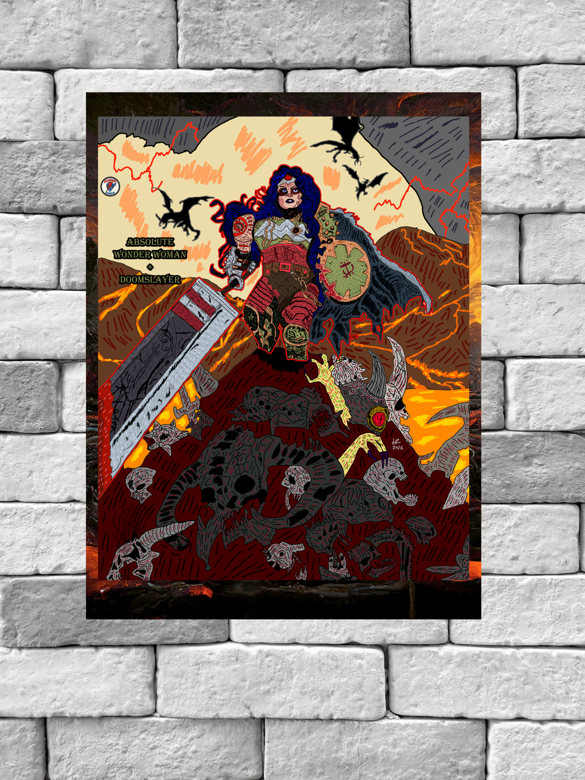 Absolute Wonder Woman + Doom Slayer (Doom)