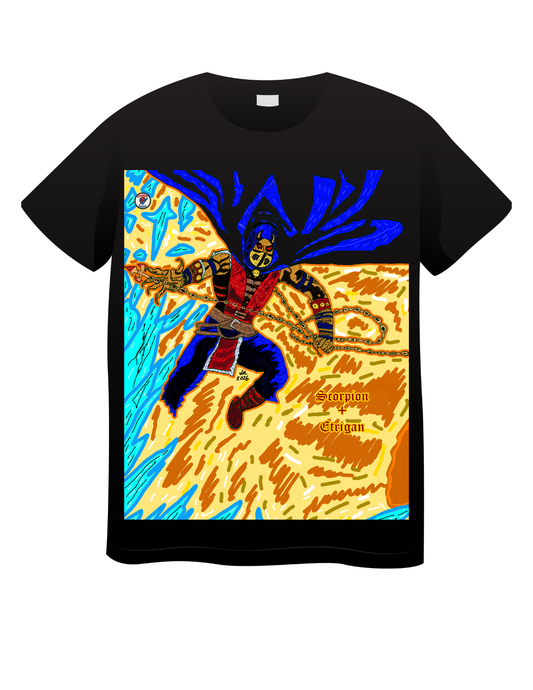 Etrigan The Demon + Scorpion (Mortal Kombat) Masked Version T shirts