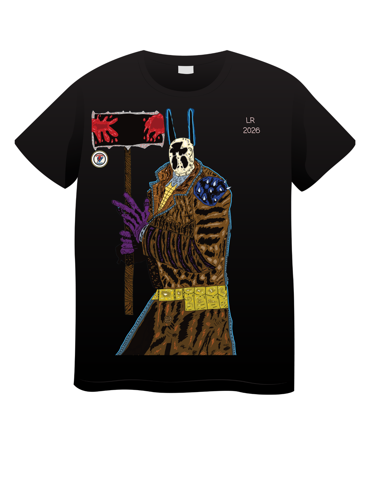 Inkblot Knight (Rorschach + Absolute Batman) T shirts