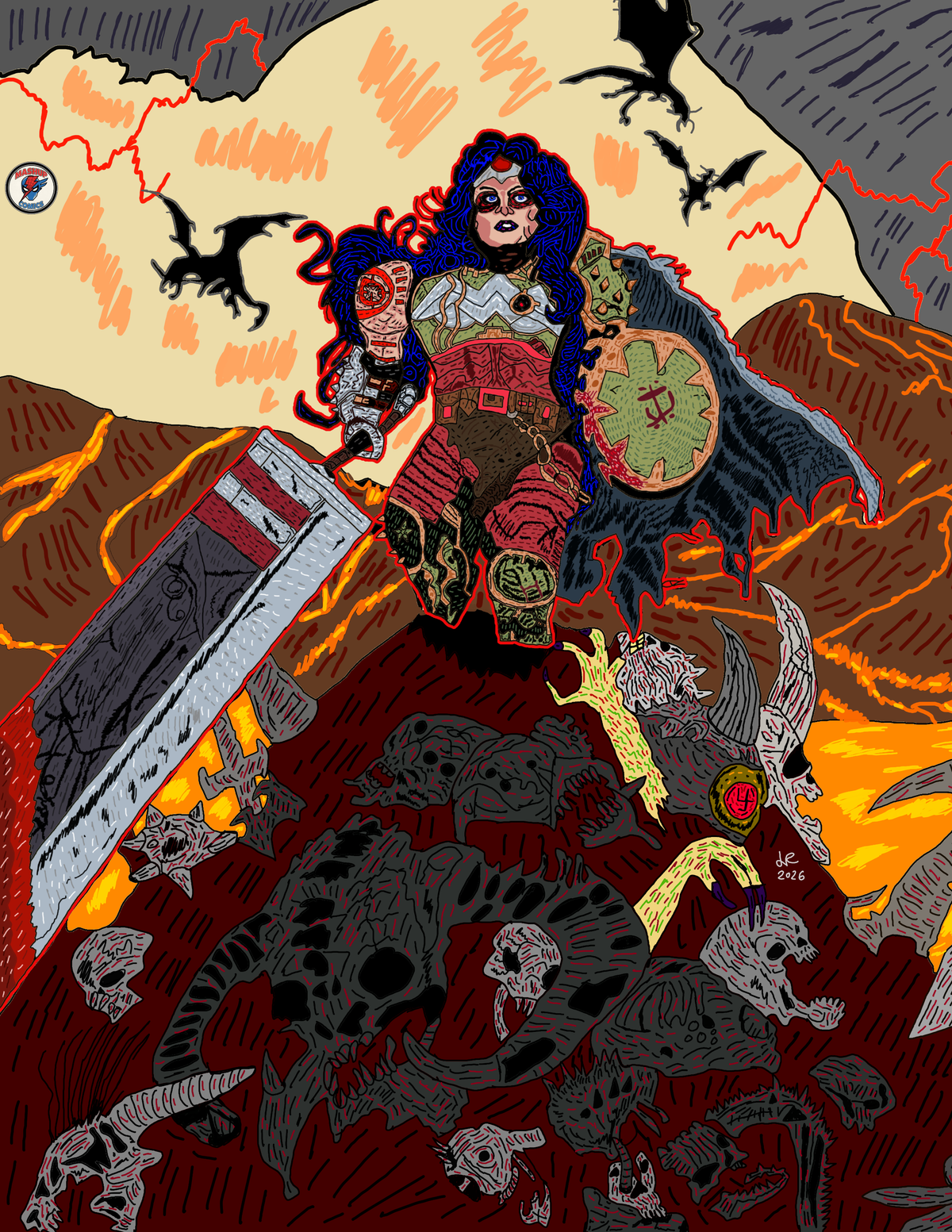Absolute Wonder Woman + Doom Slayer (Doom)