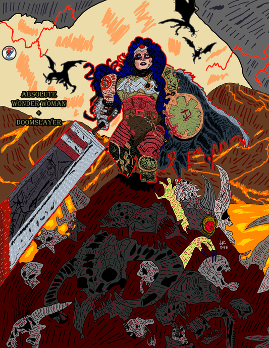 Absolute Wonder Woman + Doom Slayer (Doom)