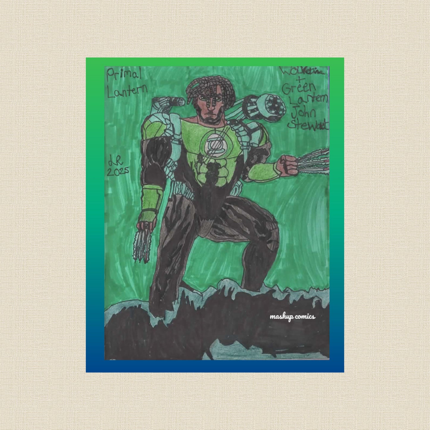 Primal Lantern (Wolverine + Green Lantern John Stewart)