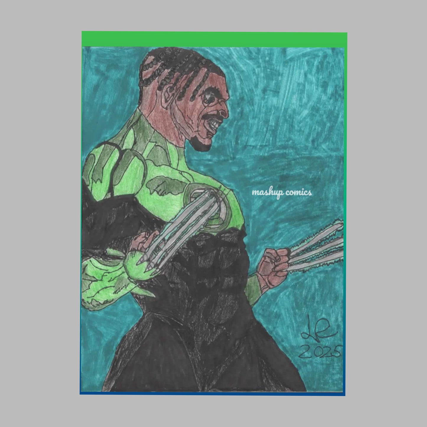 Primal Lantern 2.0 (Wolverine + Green Lantern John Stewart)