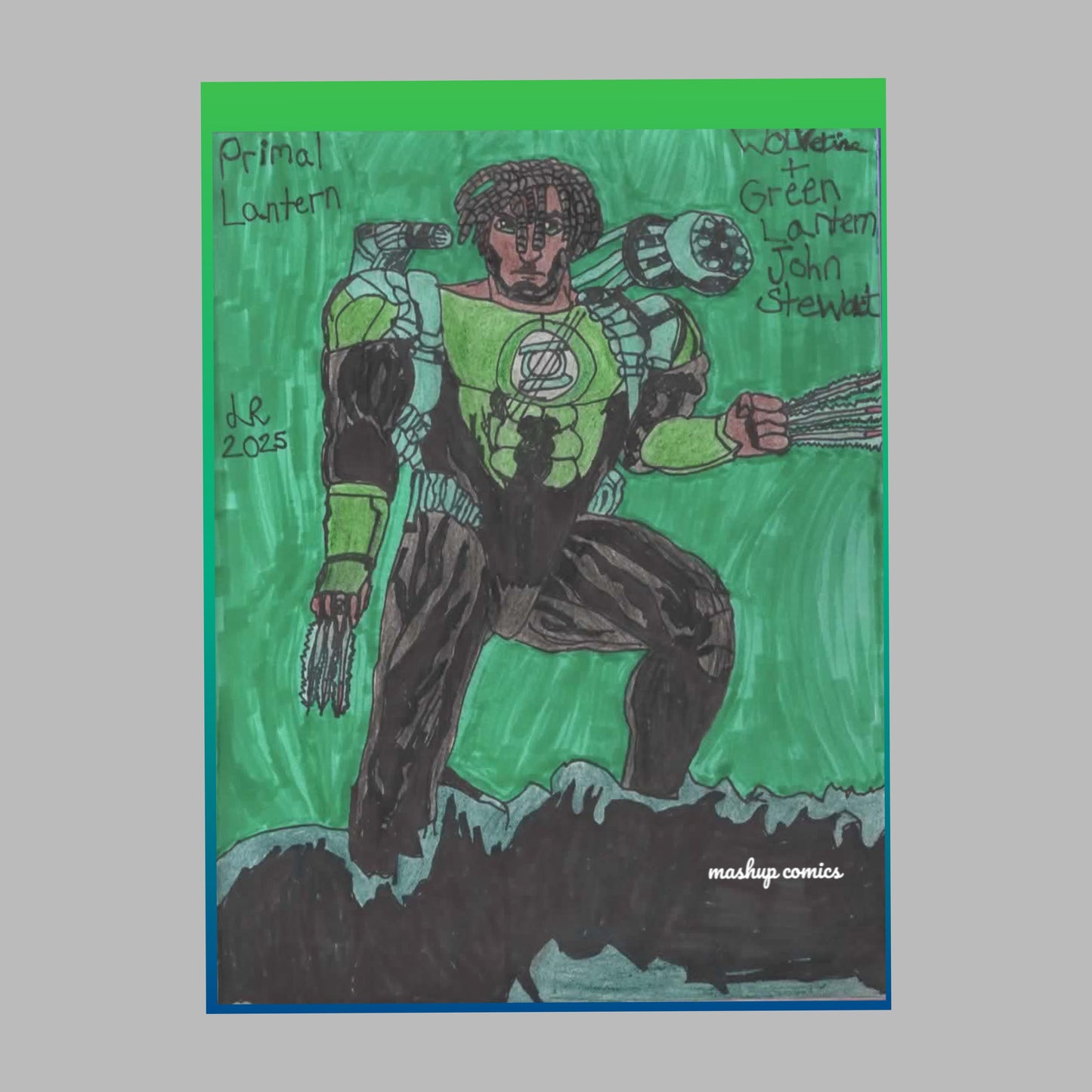 Primal Lantern (Wolverine + Green Lantern John Stewart)