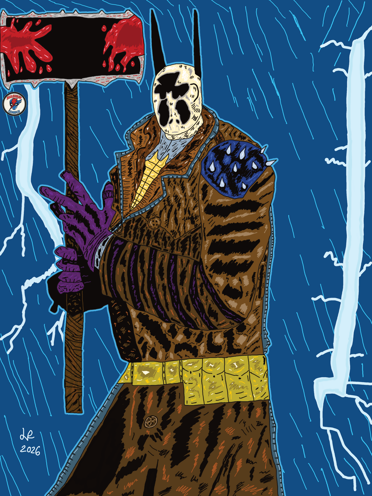 Inkblot Knight (Rorschach + Absolute Batman)