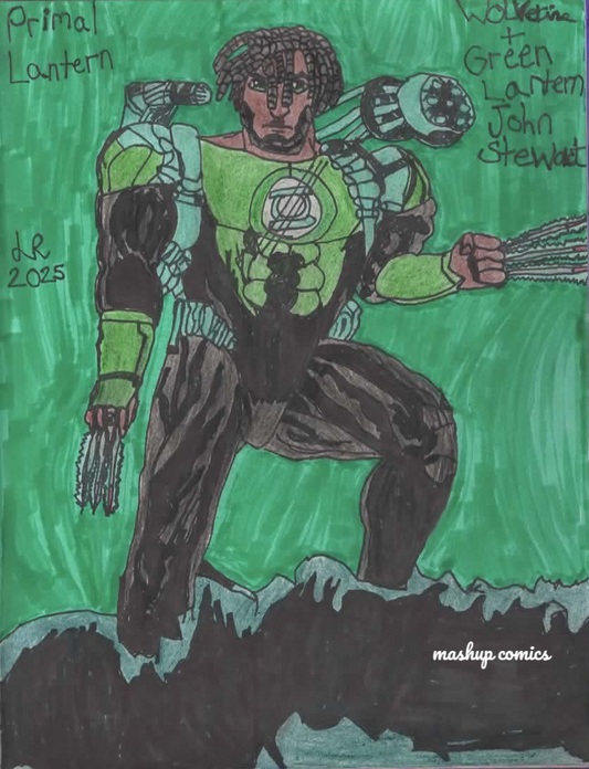 Primal Lantern (Wolverine + Green Lantern John Stewart)