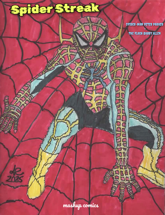 Spider Streak (Spider-Man Peter Parker + The Flash Barry Allen)