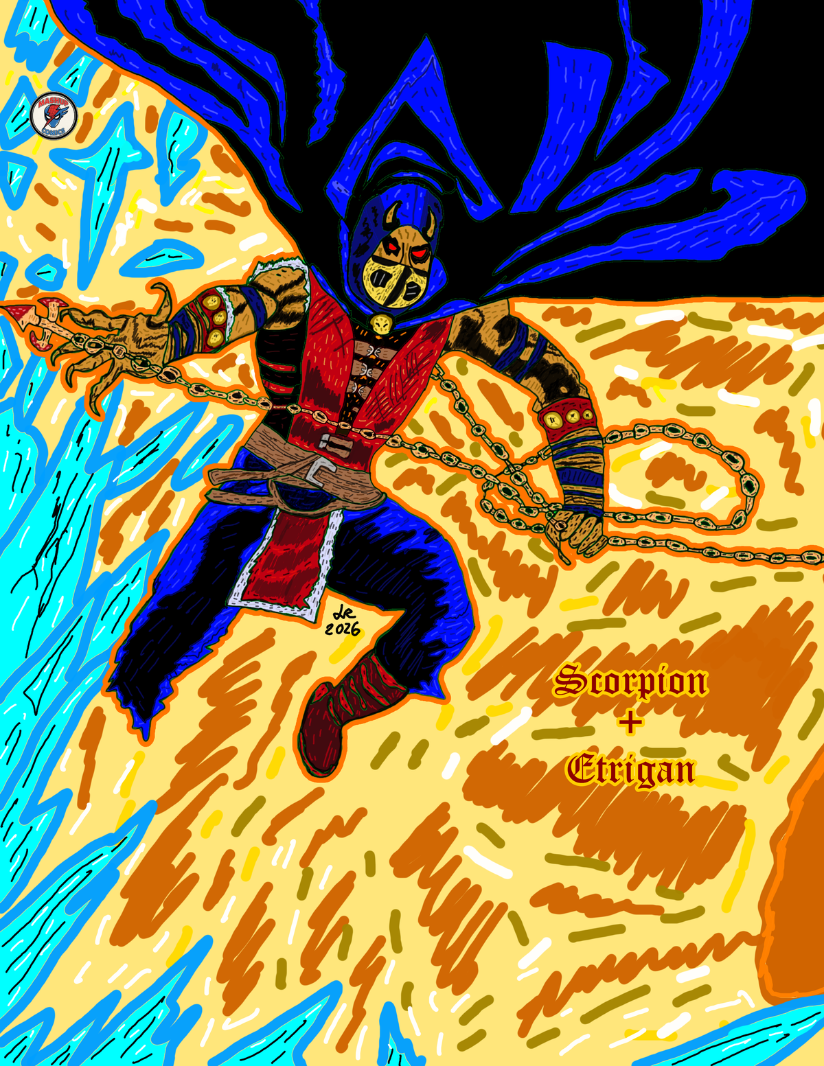 Etrigan The Demon + Scorpion (Mortal Kombat) Masked Version