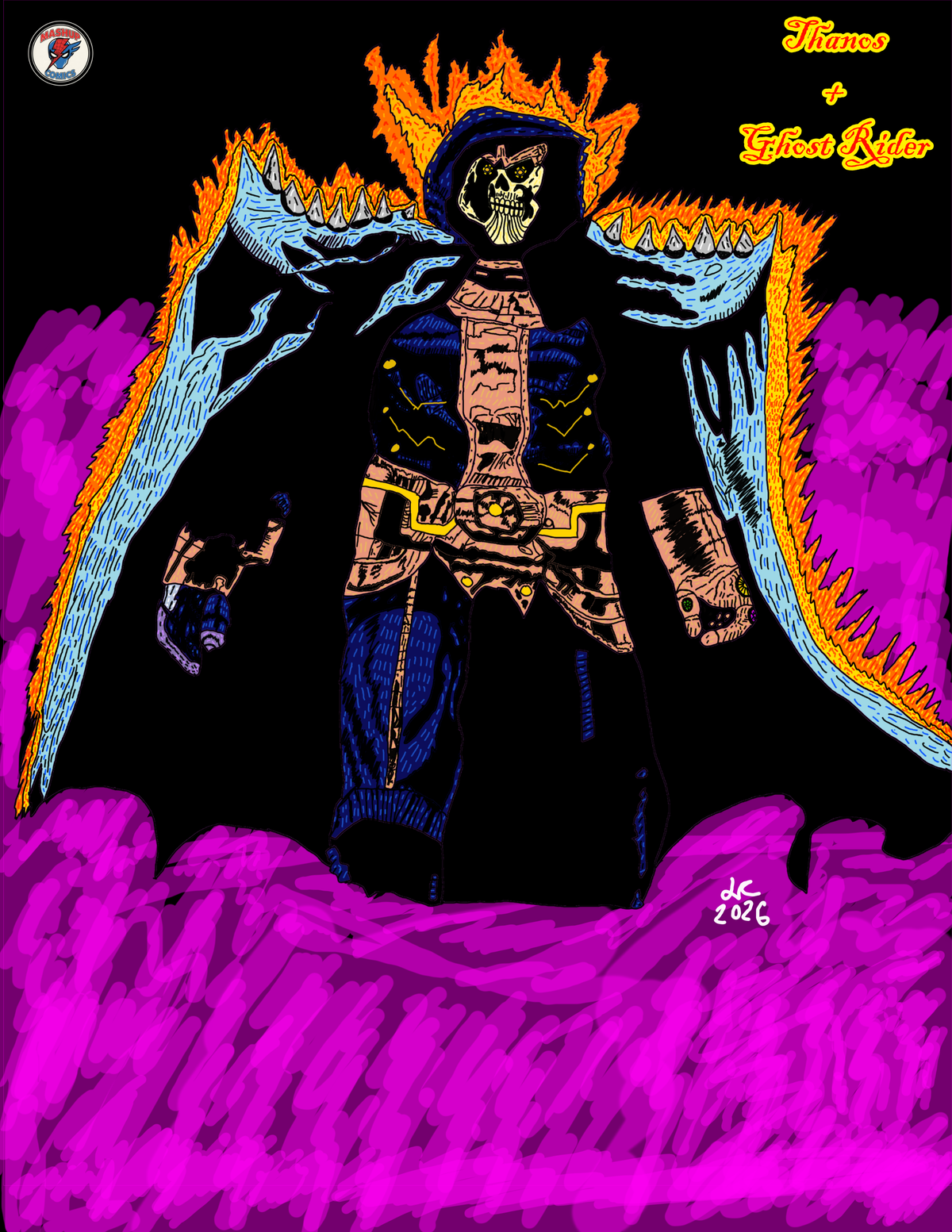 Ghost Rider + Thanos