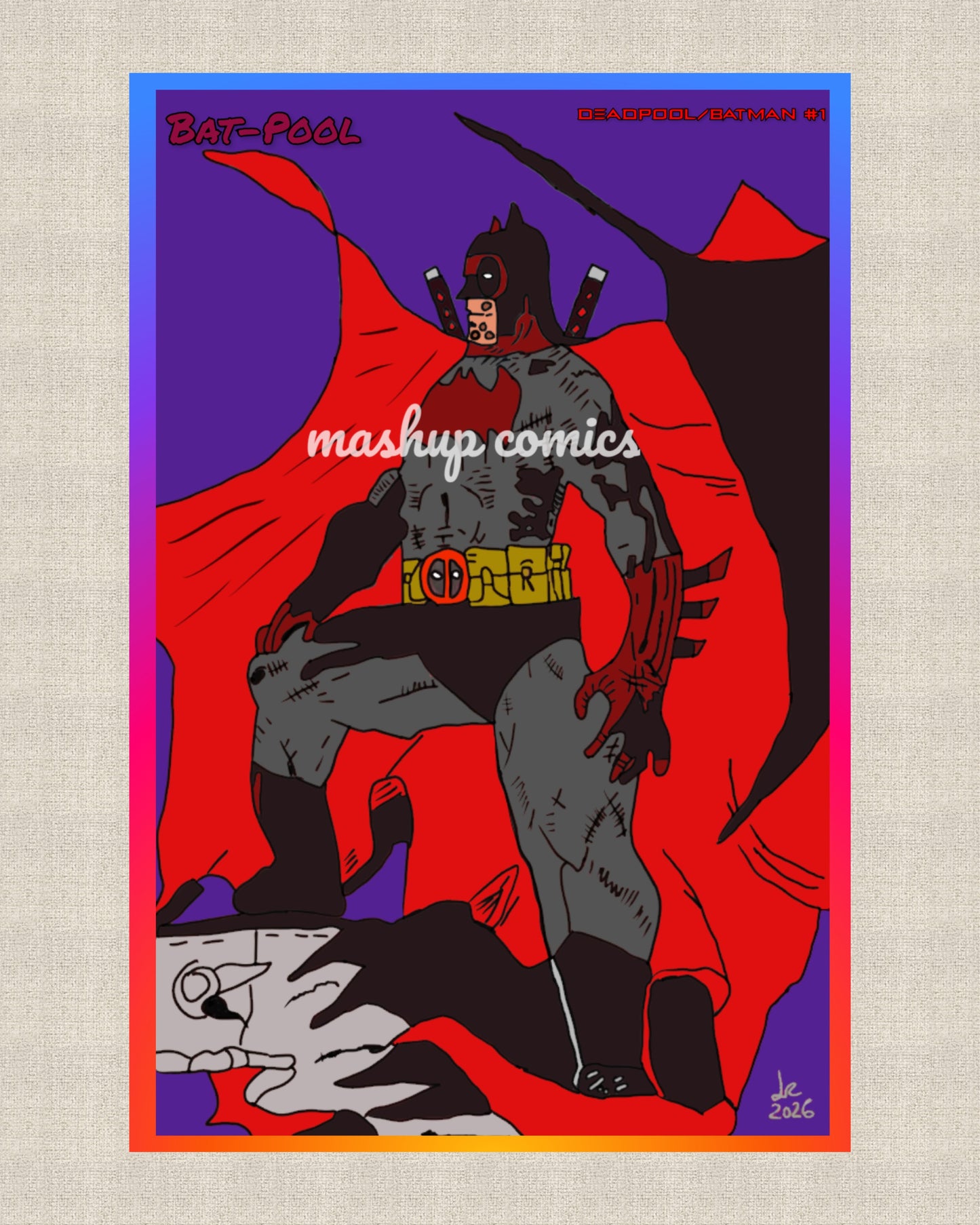 Bat-Pool (Deadpool + Batman)