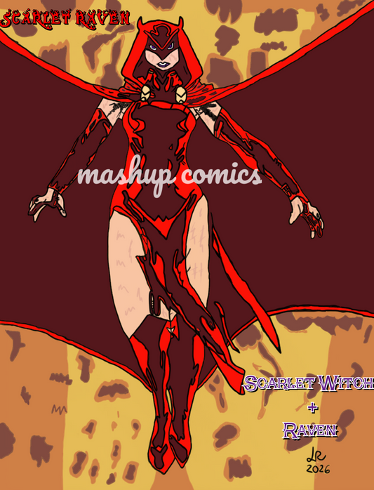 Scarlet Raven 2.0 (Scarlet Witch + Raven)