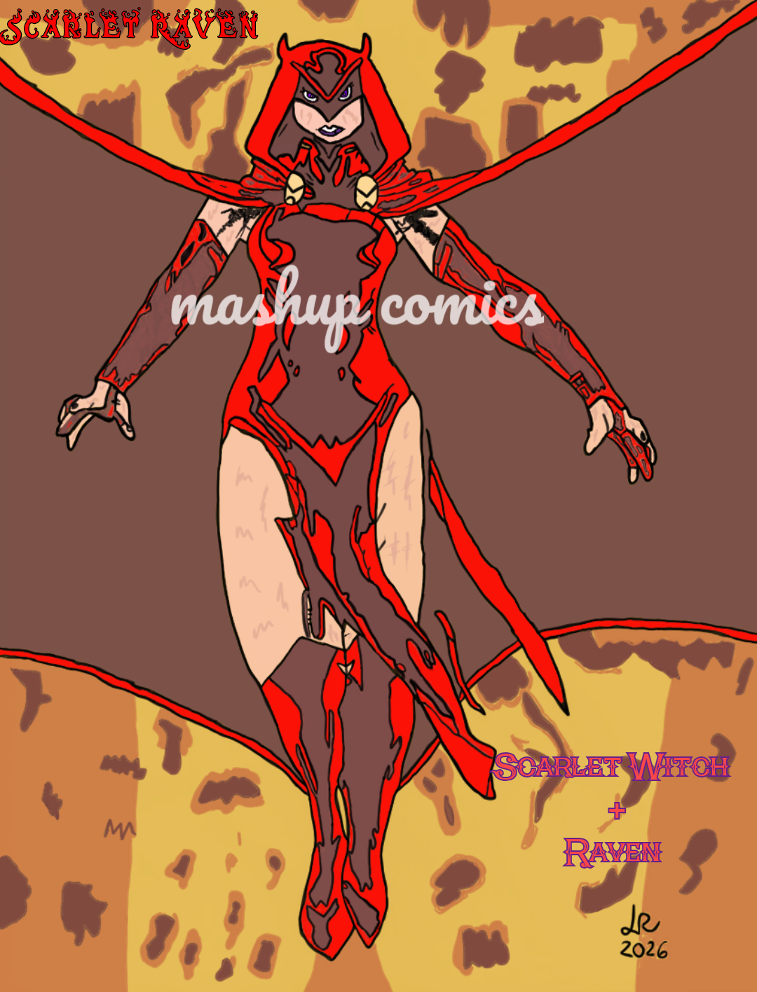 Scarlet Raven 2.0 (Scarlet Witch + Raven)